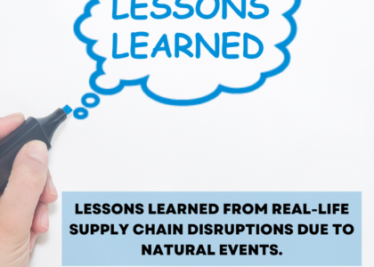 Lessons learned from real-life supply chain disruptions due to natural events. Natural disasters can strike without warning, leaving a trail of destruction that often disrupts supply chains across the globe. These disruptions not only affect the immediate area but can ripple through interconnected networks, impacting businesses and consumers far and wide. Understanding the lessons learned from real-life supply chain disruptions due to natural events is crucial for businesses looking to build resilience and minimize future risks. The Fragility of Supply Chains Supply chains are complex systems that involve the production and distribution of goods. They rely on a delicate balance of timing, resources, and logistics. When a natural disaster occurs—be it a hurricane, earthquake, or flood—the entire system can be thrown into chaos. For instance, the 2011 earthquake and tsunami in Japan severely disrupted the electronics supply chain, affecting the production of semiconductors and other critical components. This event highlighted how a single disaster could impact global markets, leading to shortages and price spikes for consumers. Real-Life Examples of Disruption 1. Thailand Floods (2011): The floods in Thailand inundated industrial parks where hard drives were manufactured. With about 25% of the world's hard drives produced there, the floods led to significant shortages and price increases in the hard drive market. Companies like Western Digital had to allocate their production, causing delays for many customers. 2. Hong Kong Typhoon (2011): Typhoon Nesat disrupted airfreight operations in Hong Kong, a critical hub for shipping IT products. While the disruption was short-lived, it underscored the dependency of global supply chains on specific geographic locations and the potential for significant delays in product availability. 3. Taiwan Earthquake (1999): A massive earthquake in Taiwan caused a dramatic spike in the prices of DRAM chips, which are essential for many electronic devices. The disaster affected production facilities that supplied a large portion of the world's memory chips, leading to a scramble for alternative sources and significant price volatility. These examples illustrate the vulnerability of supply chains to natural disasters and the cascading effects that can occur when production is halted. Lessons Learned 1. Diversification of Suppliers One of the most critical lessons from supply chain disruptions is the need for diversification. Relying on a single supplier or geographic region can be risky. Businesses should consider establishing relationships with multiple suppliers across different locations. This strategy can help mitigate the impact of a disaster in one area by allowing companies to source materials or products from elsewhere. 2. Building Inventory Reserves While "just-in-time" inventory systems have become popular for their efficiency, they can leave businesses vulnerable during disruptions. Maintaining a strategic reserve of essential products can provide a buffer against unexpected events. For example, a candy manufacturer might keep extra stock of ingredients in a different location to ensure production can continue even if one facility is affected by a natural disaster. 3. Investing in Technology for Visibility Real-time monitoring and analytics tools can help businesses anticipate disruptions. By investing in technology that provides visibility into supply chain operations, companies can quickly identify potential risks and respond proactively. For instance, automated systems can alert logistics teams about severe weather patterns that may affect shipping routes, allowing them to reroute shipments or adjust delivery schedules in advance. 4. Developing Contingency Plans Having a well-thought-out contingency plan is essential. This plan should outline specific actions to take in the event of a disaster, including alternative sourcing strategies, communication protocols, and recovery processes. For example, if a production facility in a hurricane-prone area is impacted, a company should have a plan to shift production to another facility in a less vulnerable location. 5. Collaboration and Communication Effective communication among all stakeholders in the supply chain is vital during a disruption. Companies should foster strong relationships with suppliers, logistics providers, and customers to ensure everyone is informed and can coordinate efforts during a crisis. Regular updates and transparent communication can help manage expectations and minimize confusion.